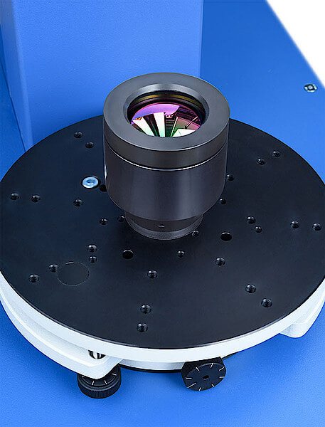 IR lens on a tilt and translation table (TRT)