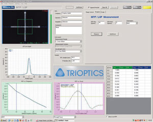 ImageMaster HR IR Software showing the measurement results